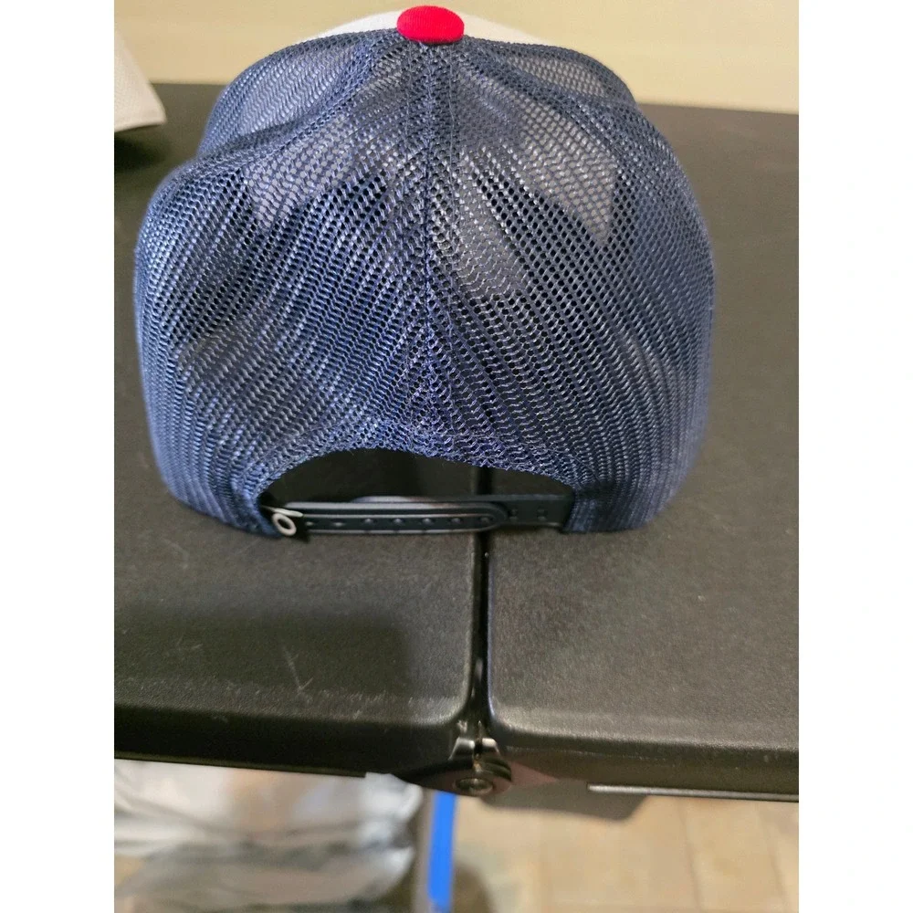 Oakley Tinfoil Trucker Hat Red White Blue Mesh Snapback Cap Mens OSFM
